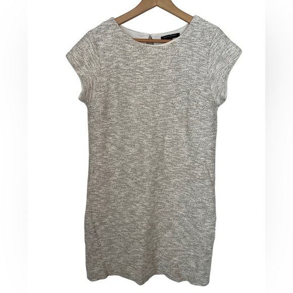 Banana Republic Cream Keyhole Dress Fully Lined Size 10 - Picture 1 of 5